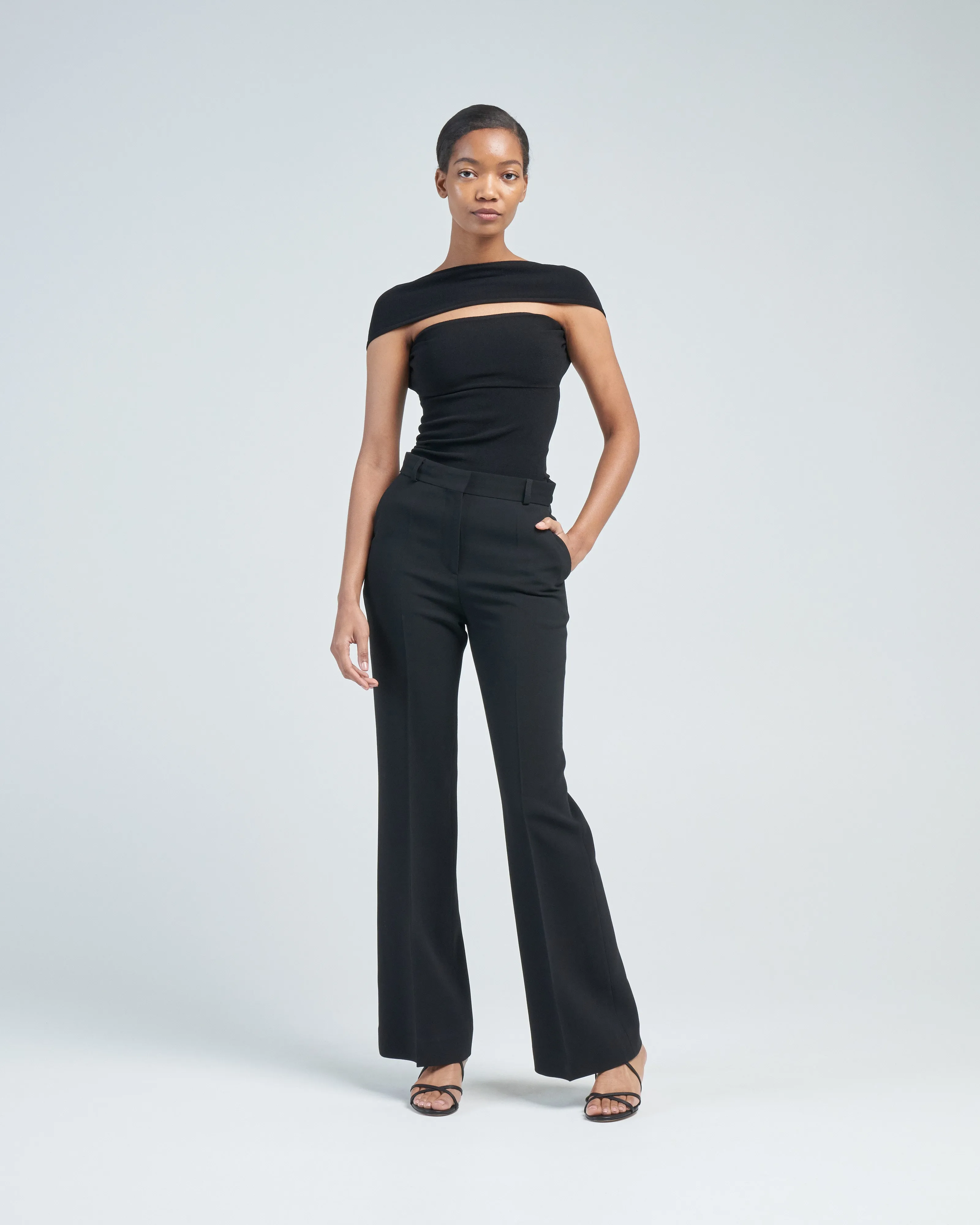 flared evening trousers