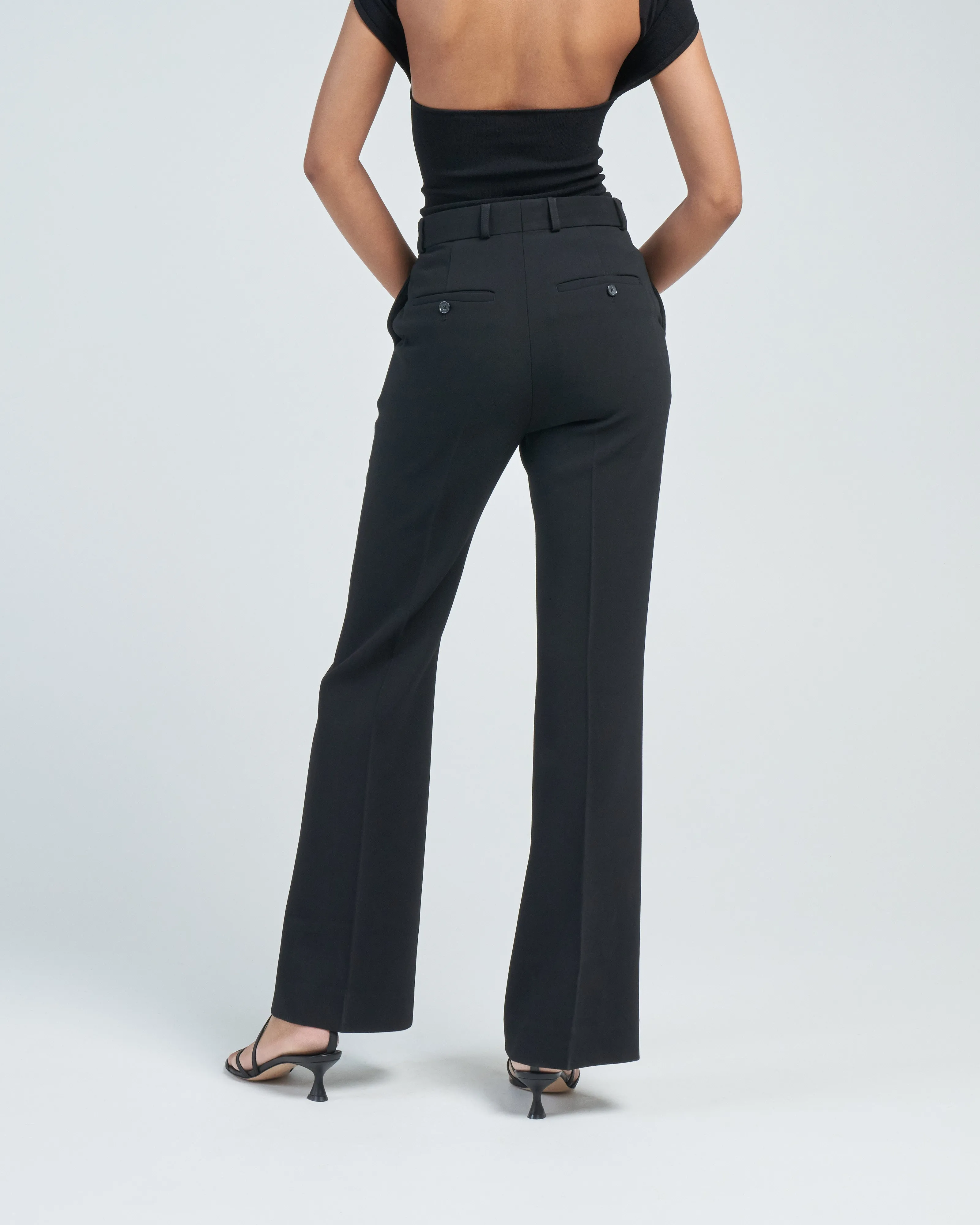 flared evening trousers