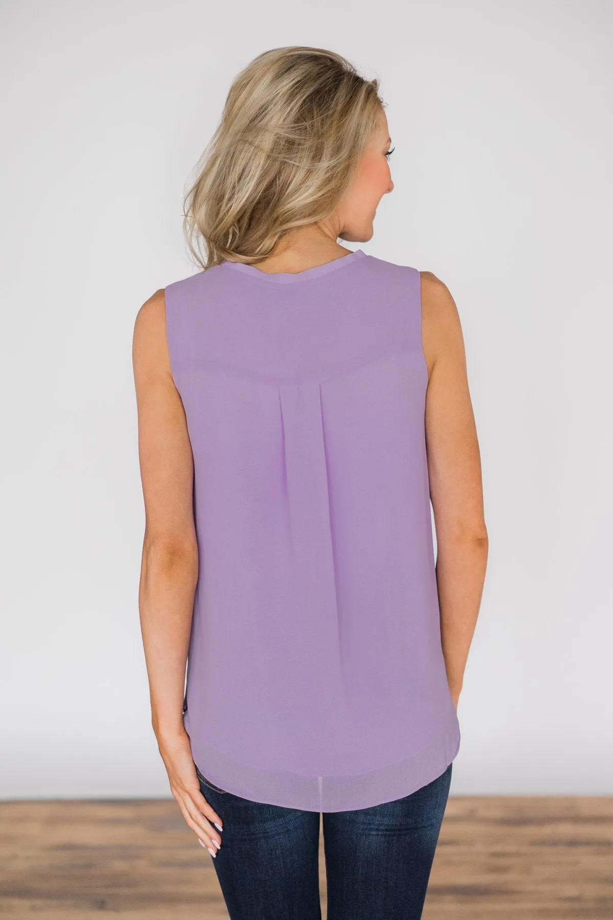 Follow You Anywhere Purple Tank