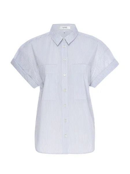 FRAME S/S Cuffed Button Up Shirt