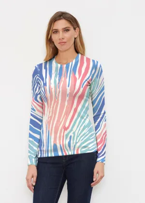 Fruity Stripes (14272) ~ Butterknit Long Sleeve Crew Top