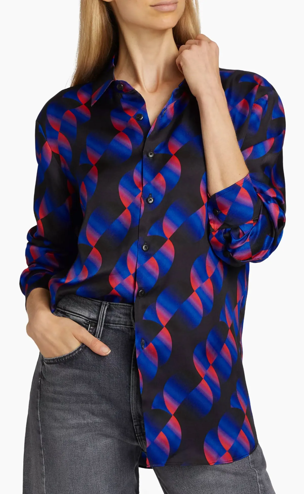 Geo Button Up Shirt