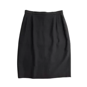 Giorgio Armani Le Collezioni Women’s Size 12 Grey Vintage Designer Wool Skirt
