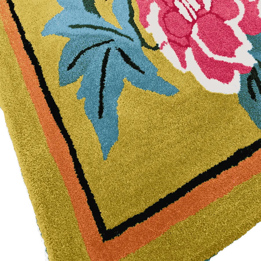 Golden Garden Hand Tufted Rug