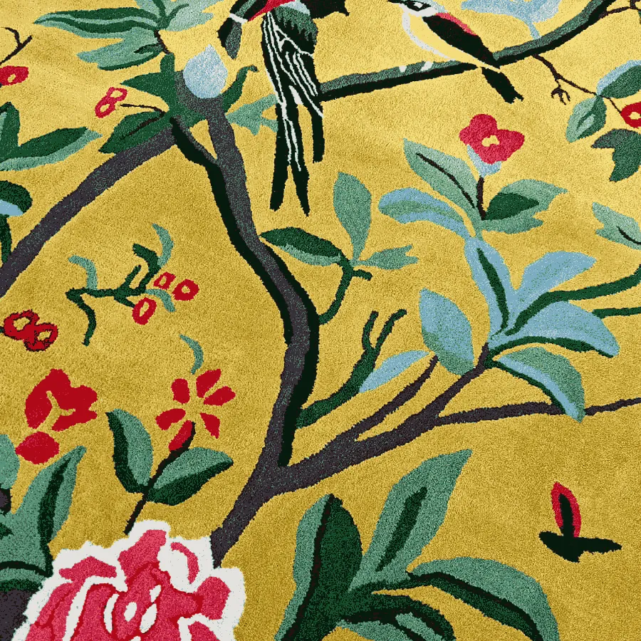 Golden Garden Hand Tufted Rug