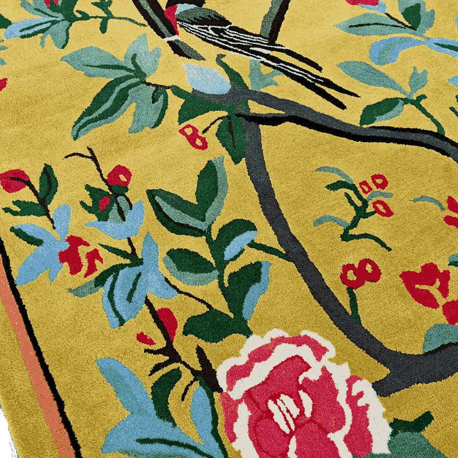 Golden Garden Hand Tufted Rug