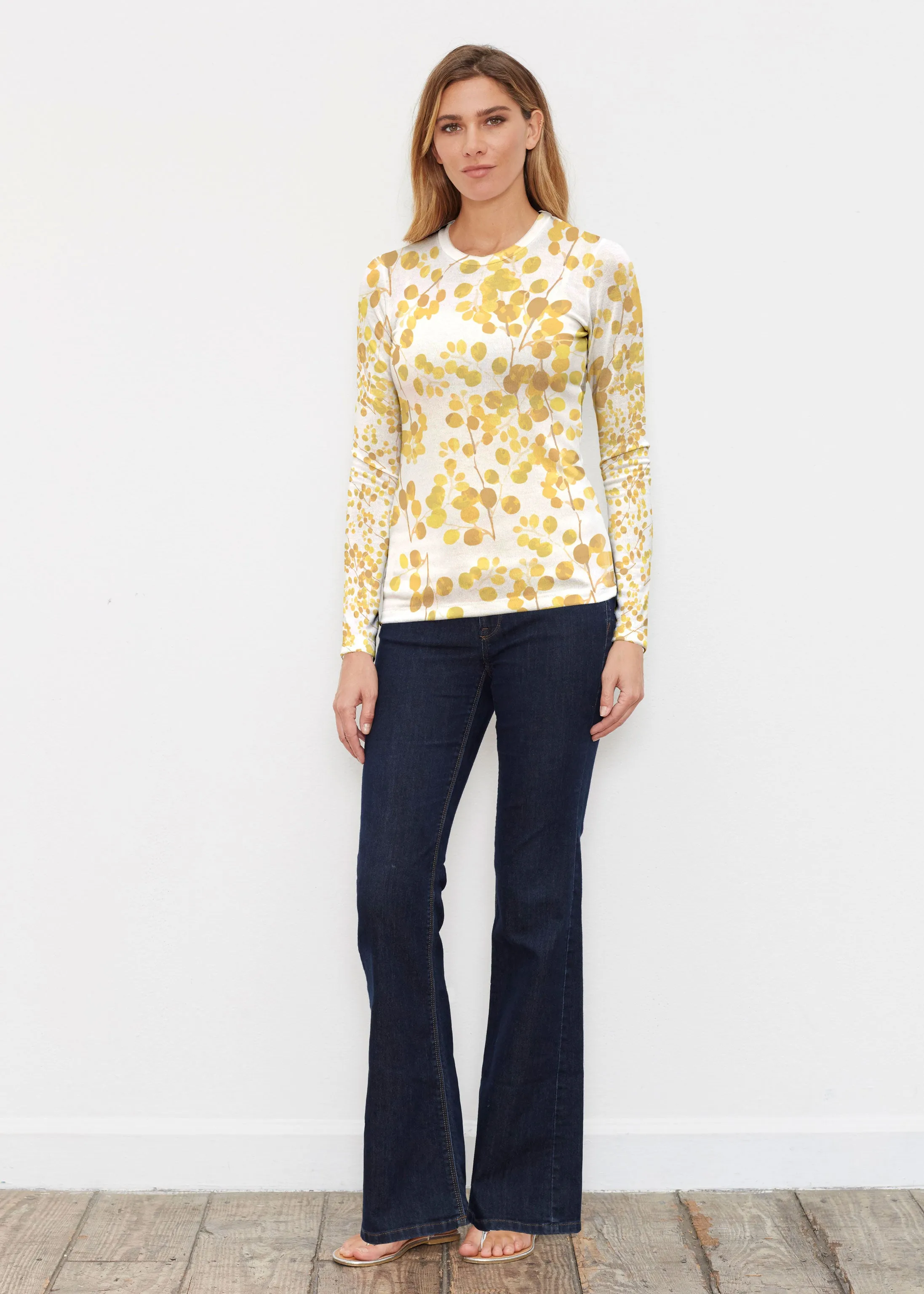 Golden Pome (7846) ~ Butterknit Long Sleeve Crew Top