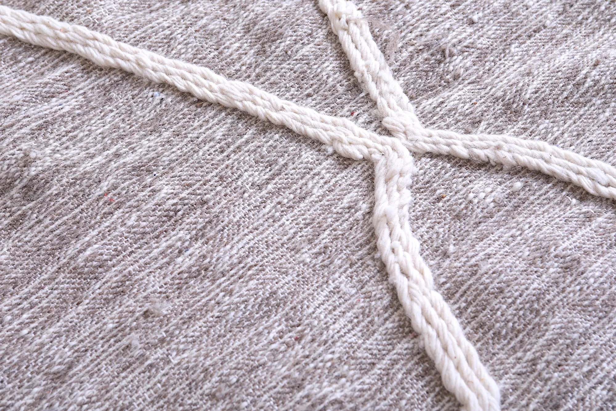 Gray Beni Ourain rug - Custom Handmade - Moroccan rug