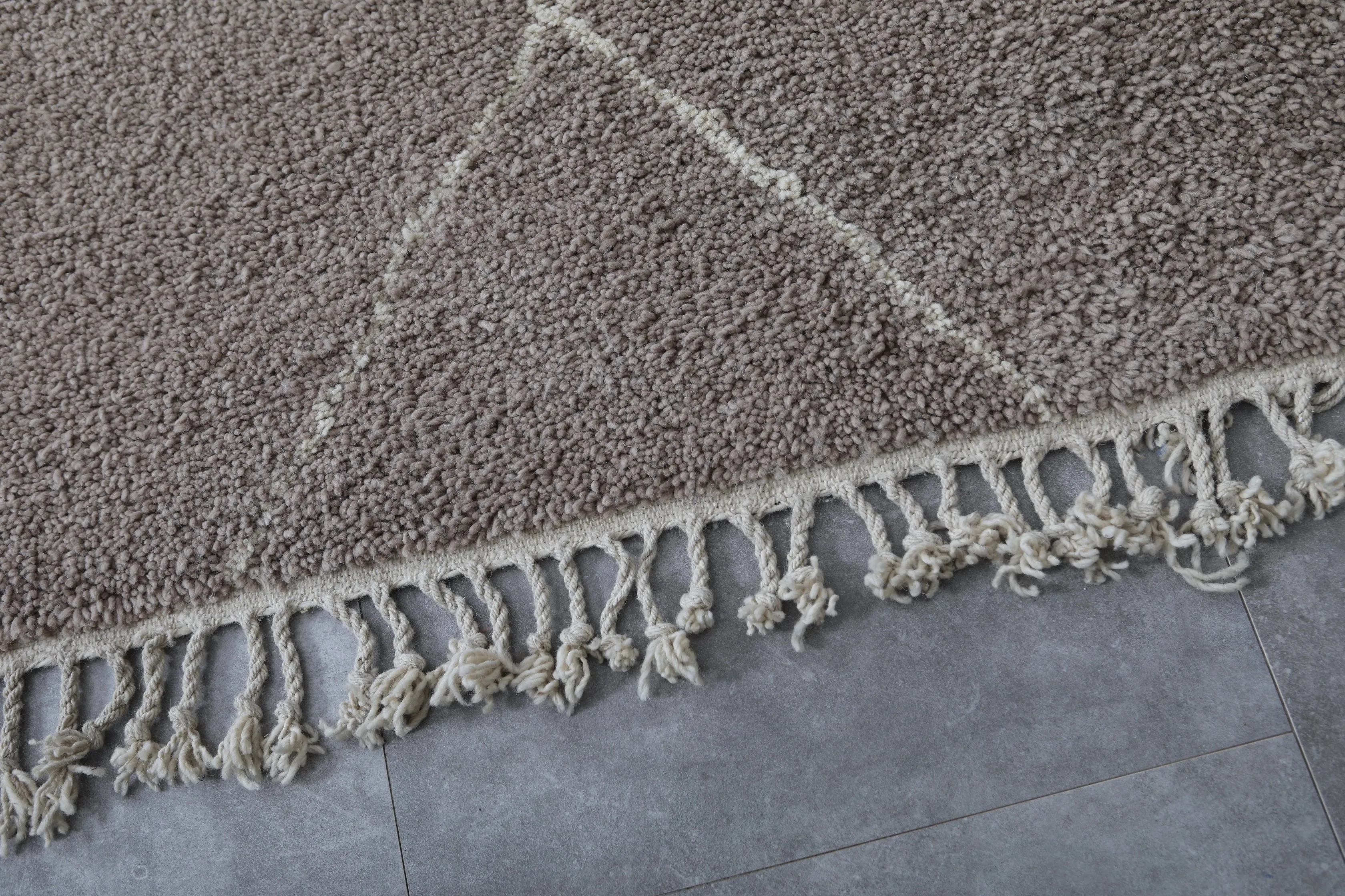 Gray Moroccan rug - Custom Beni ourain rug