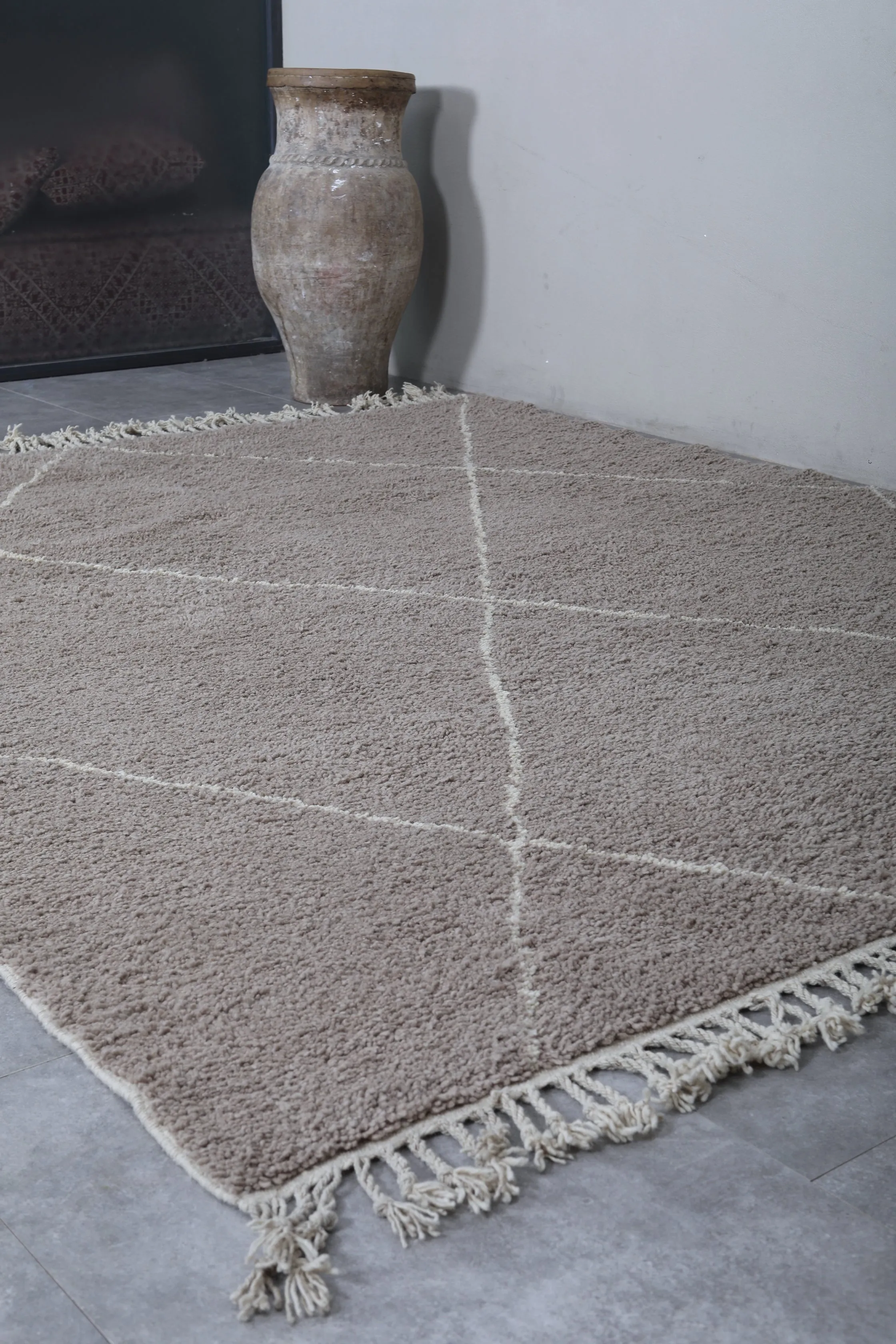 Gray Moroccan rug - Custom Beni ourain rug