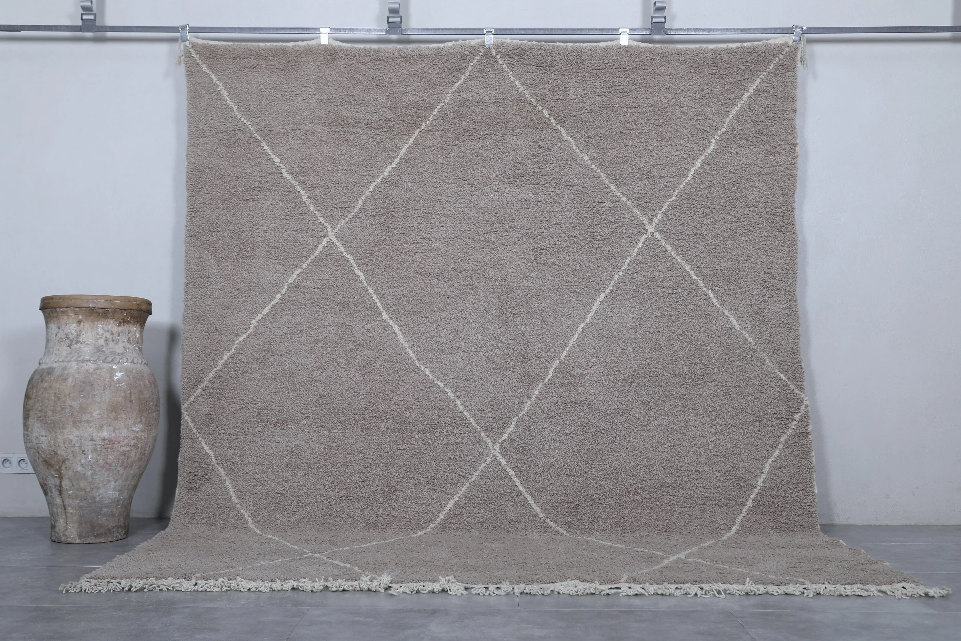 Gray Moroccan rug - Custom Beni ourain rug