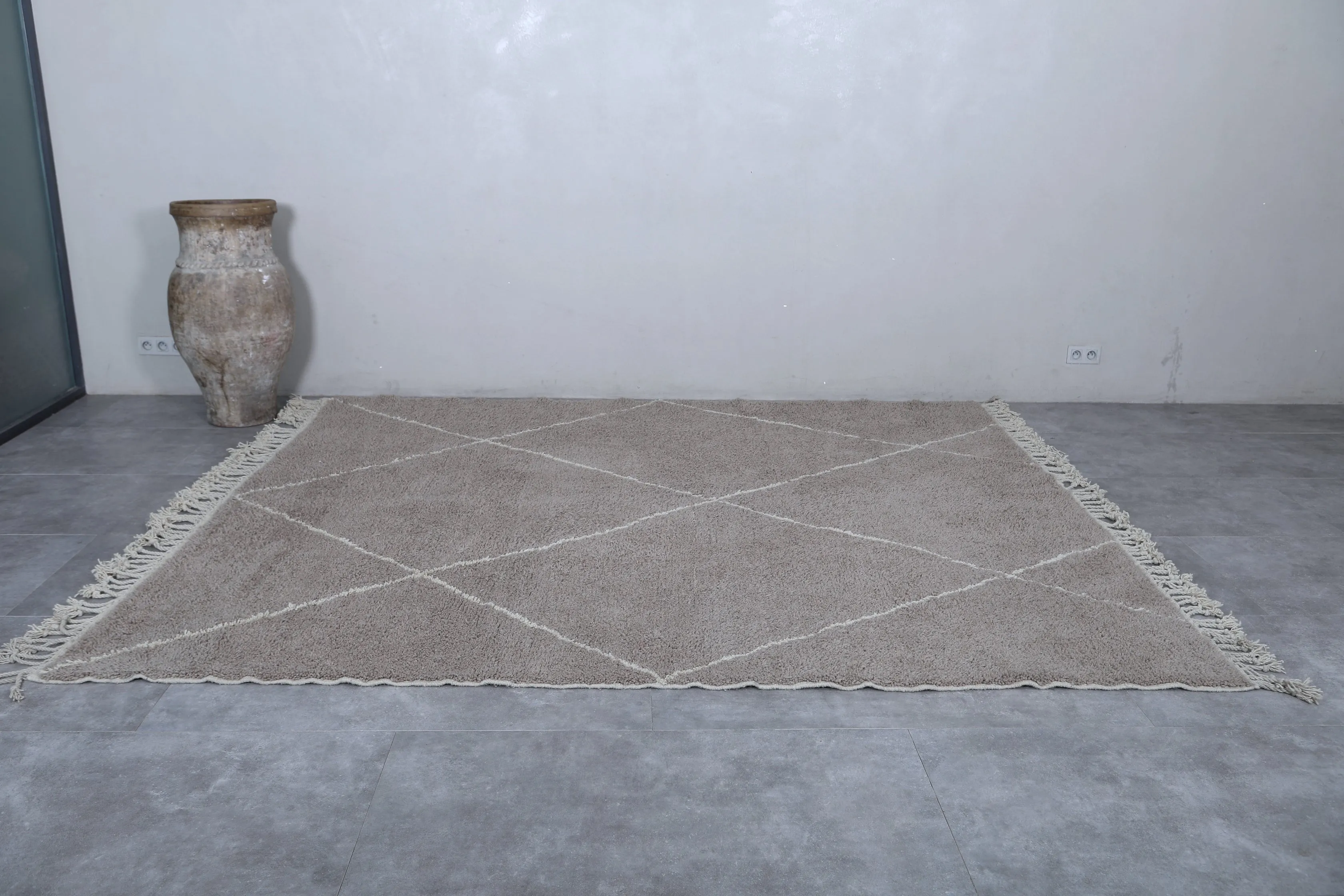 Gray Moroccan rug - Custom Beni ourain rug
