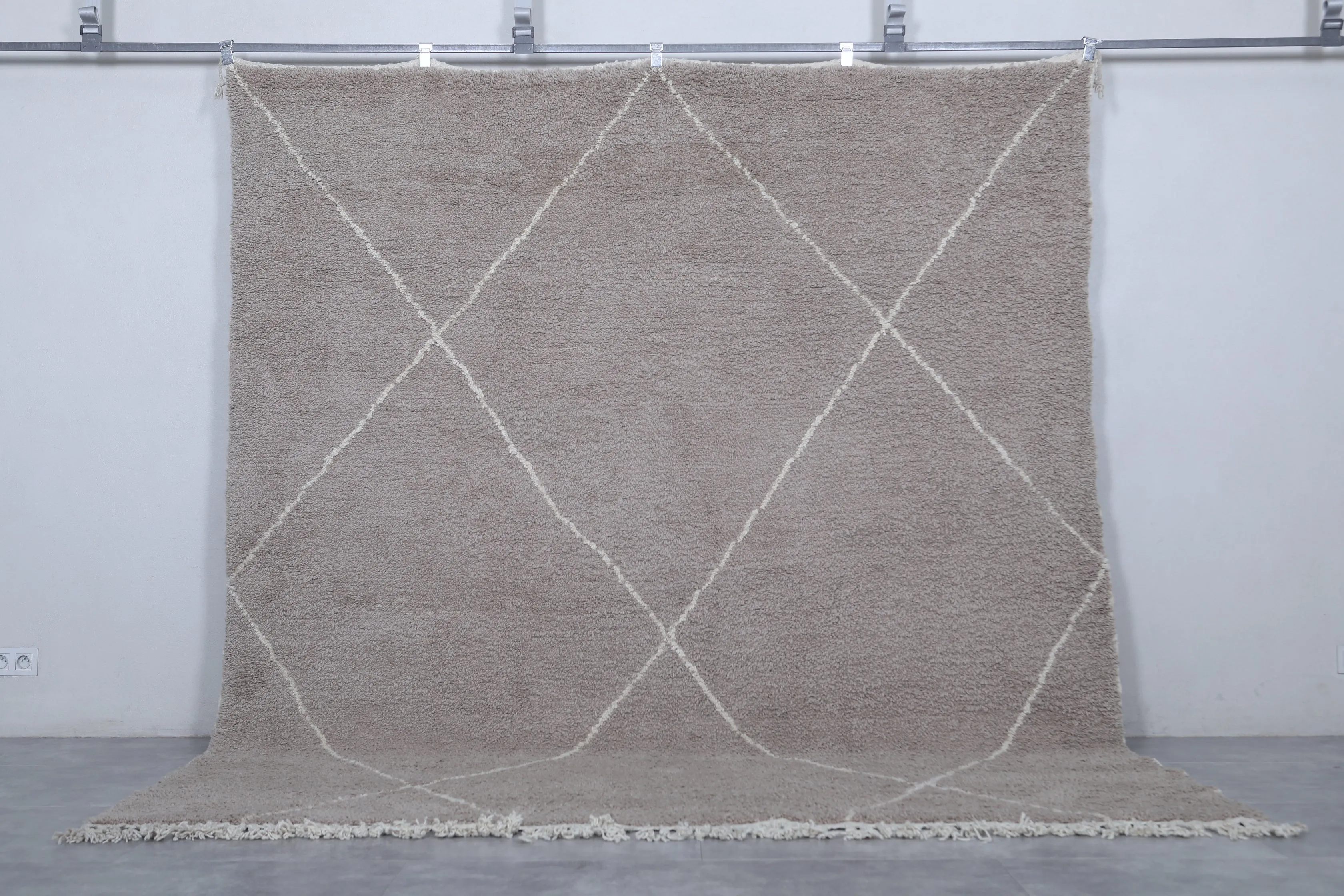 Gray Moroccan rug - Custom Beni ourain rug