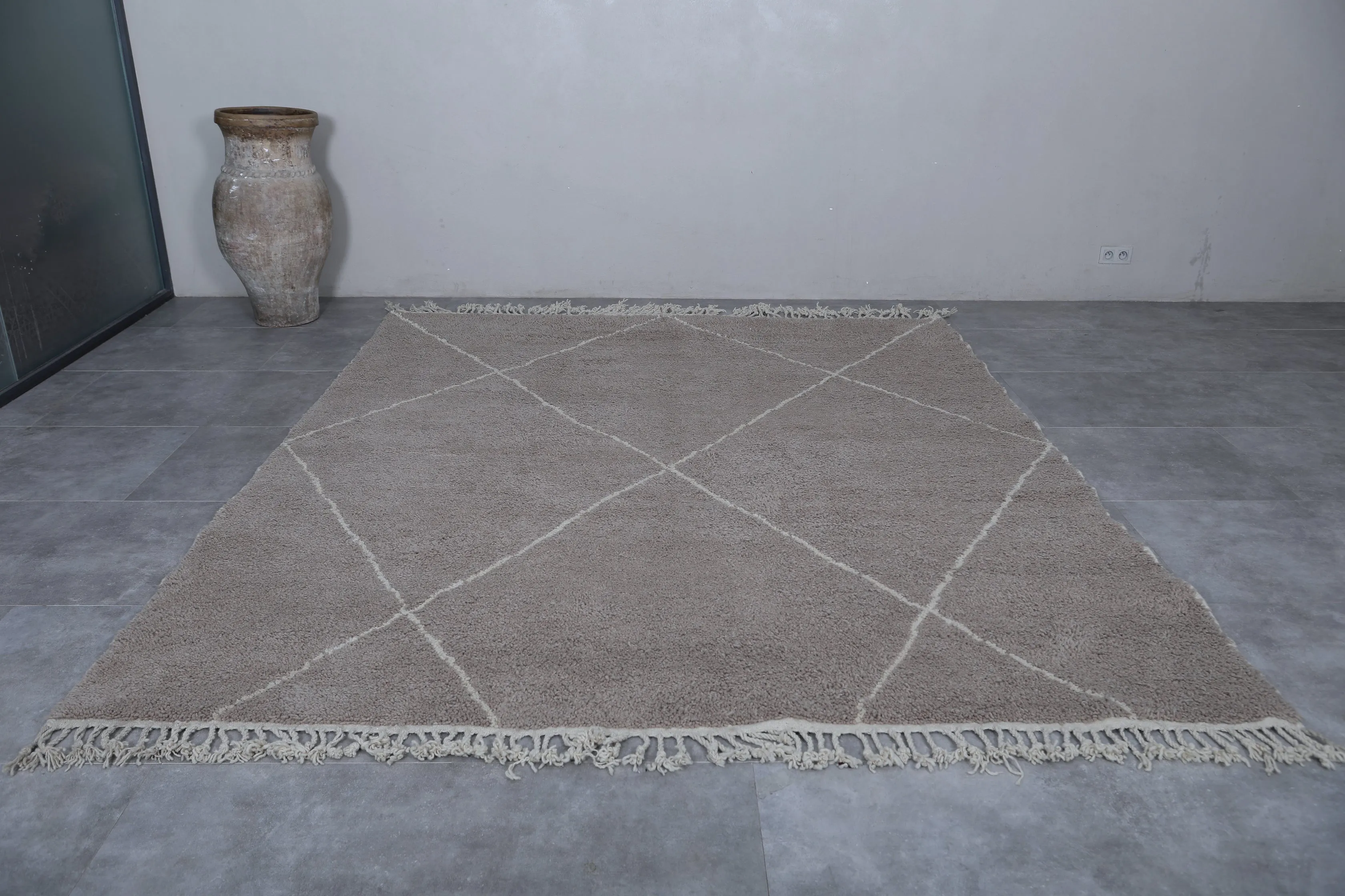 Gray Moroccan rug - Custom Beni ourain rug
