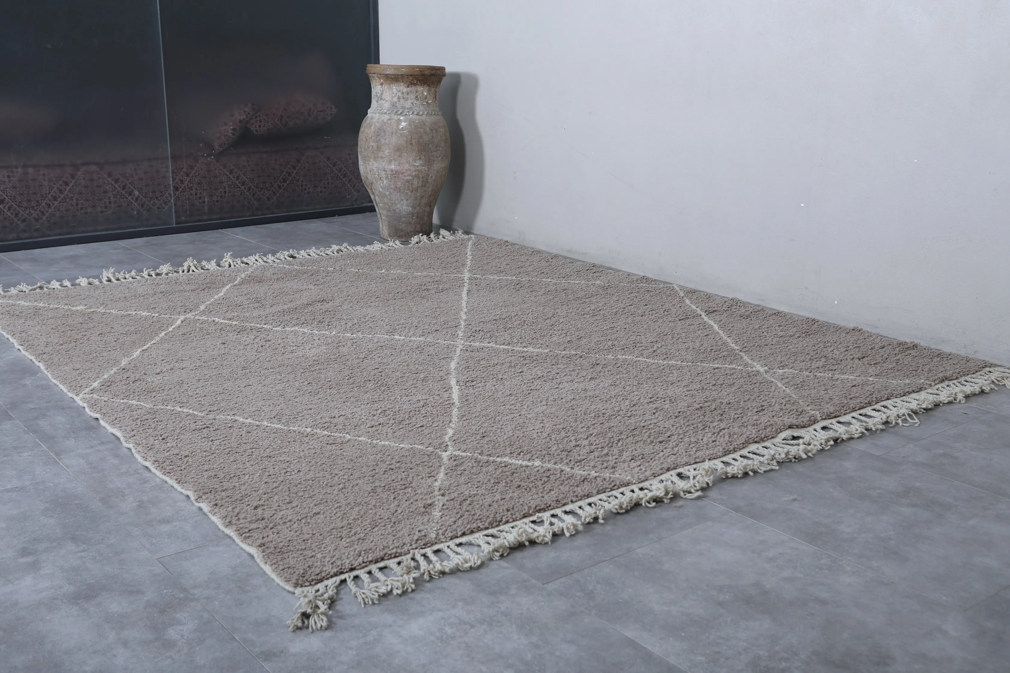 Gray Moroccan rug - Custom Beni ourain rug