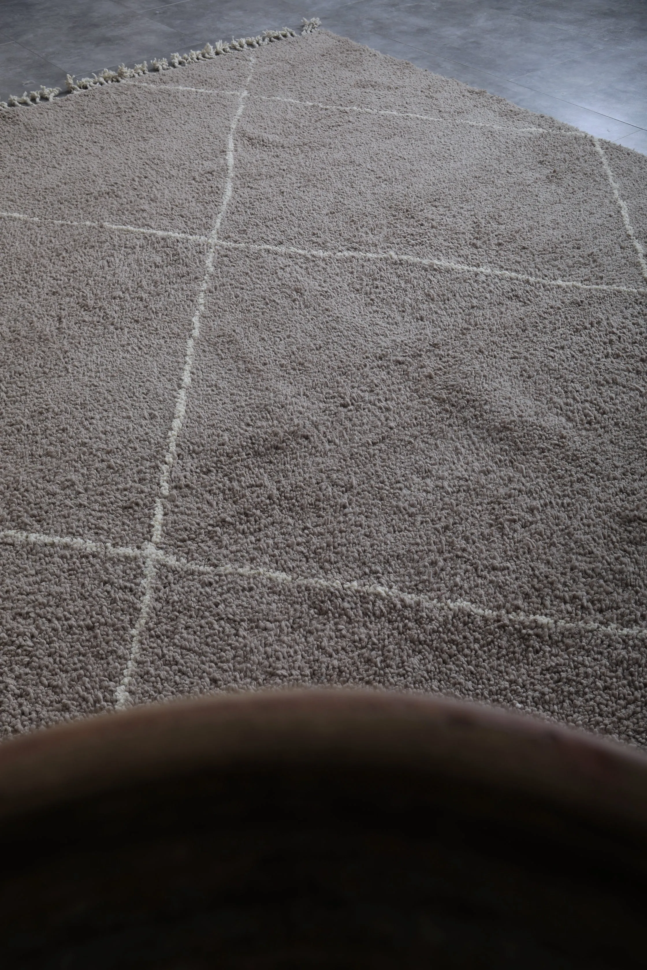 Gray Moroccan rug - Custom Beni ourain rug