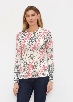 Greek Cat Pink (7903) ~ Butterknit Long Sleeve Crew Top