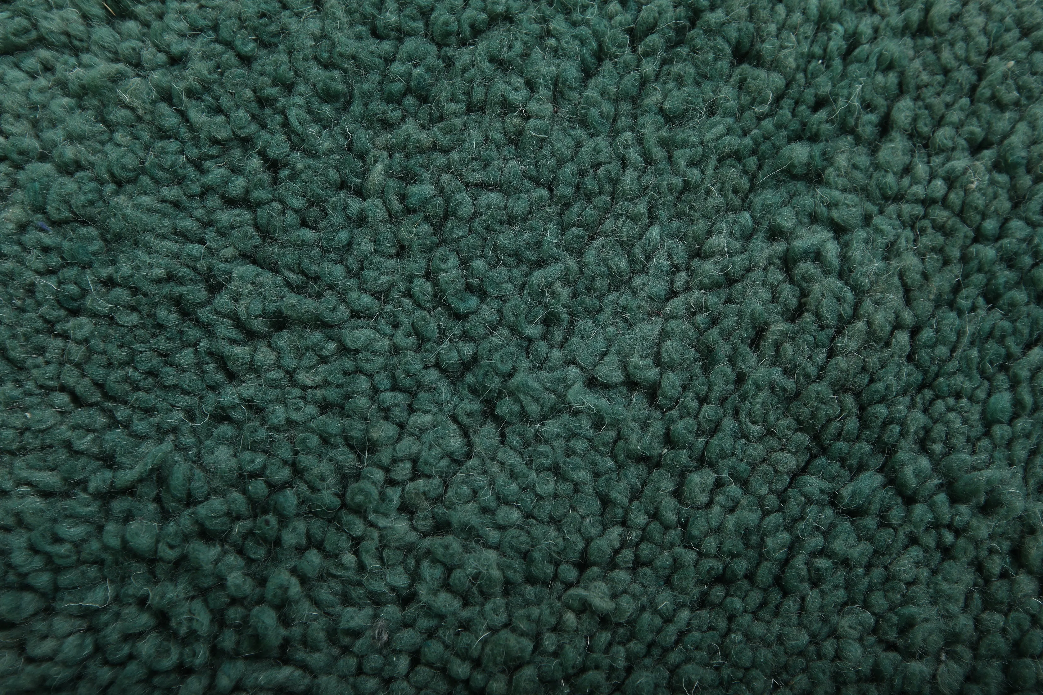 Green Beni Ourain Rug - 8 x 9.8 Feet | Handmade Moroccan Wool