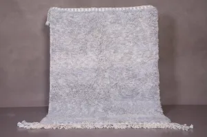 Grey Moroccan rug - Azilal rug - Wool carpet