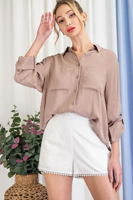 Gwen Button Down Top