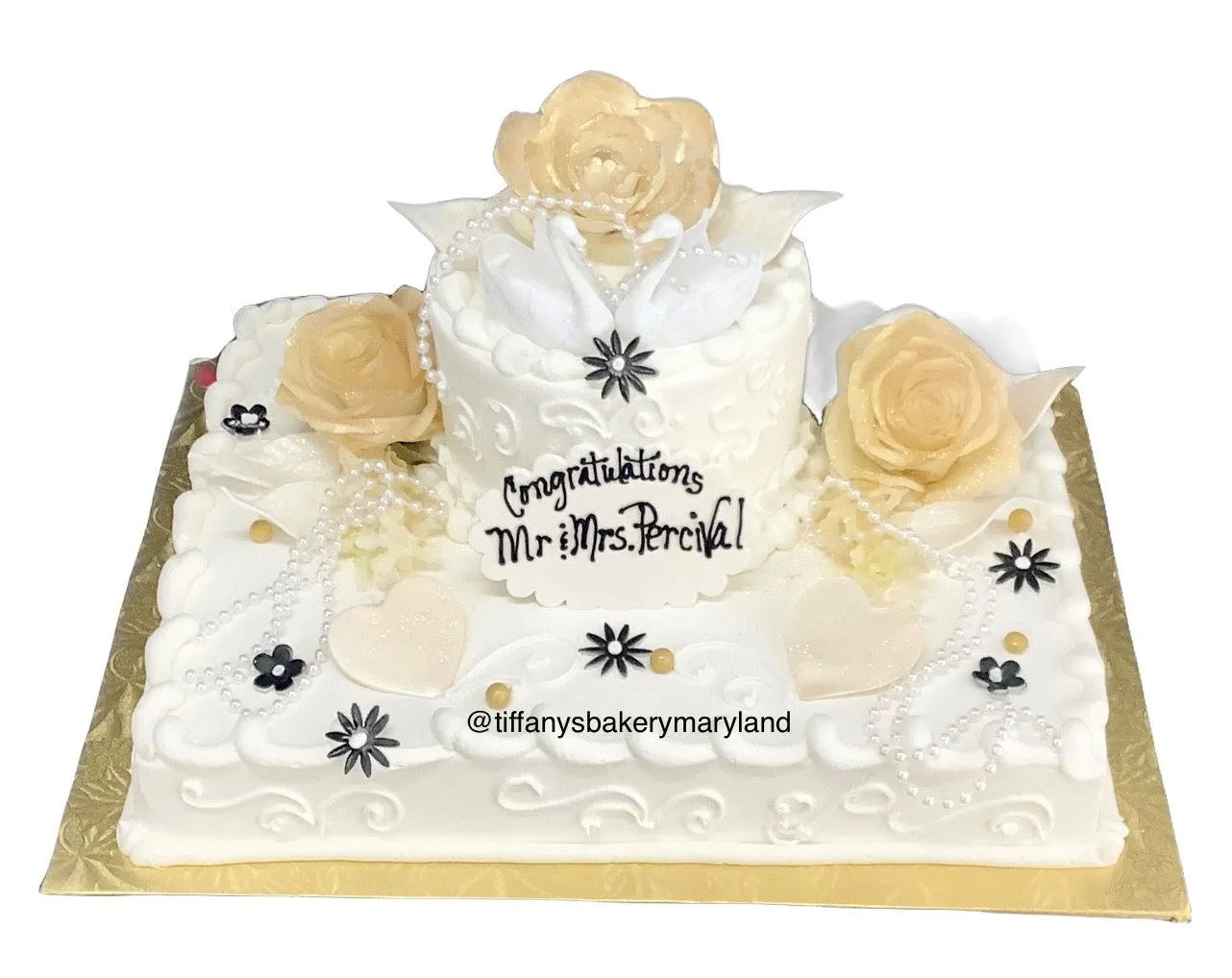 Half  Sheet with 8" Single Layer Round Cake - Birthday