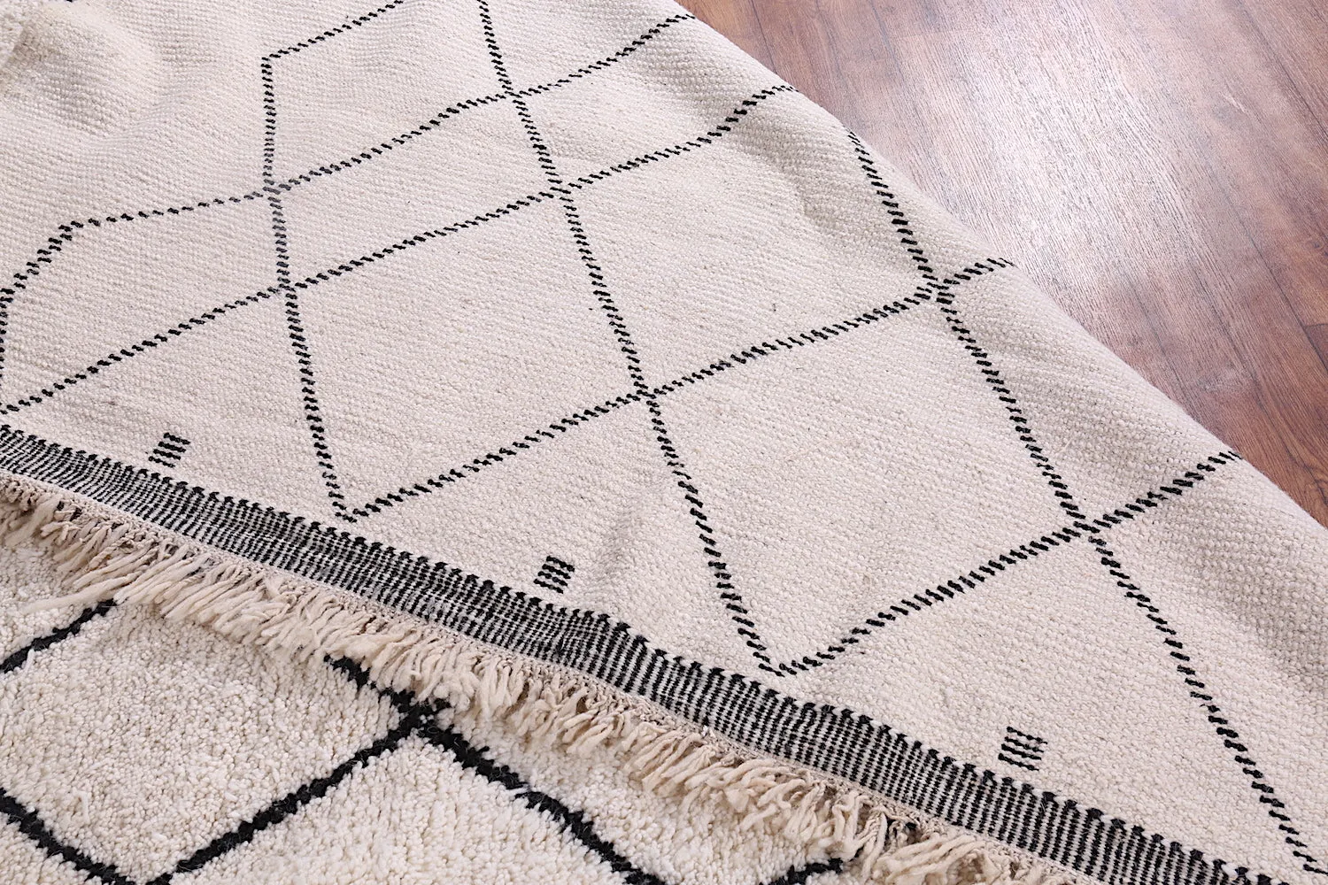 Hand Knotted Moroccan Rug - Wool Berber Area Rug - Custom Rug