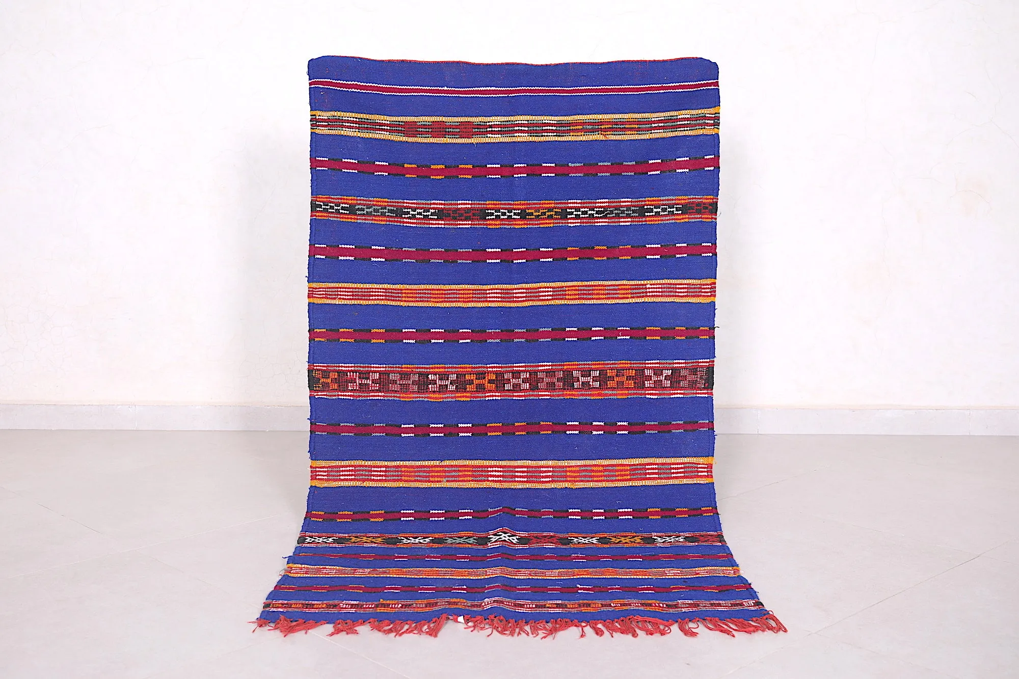 Handwoven Moroccan Rug - 2.7 FT X 4.9 FT | Vibrant Artisan Design