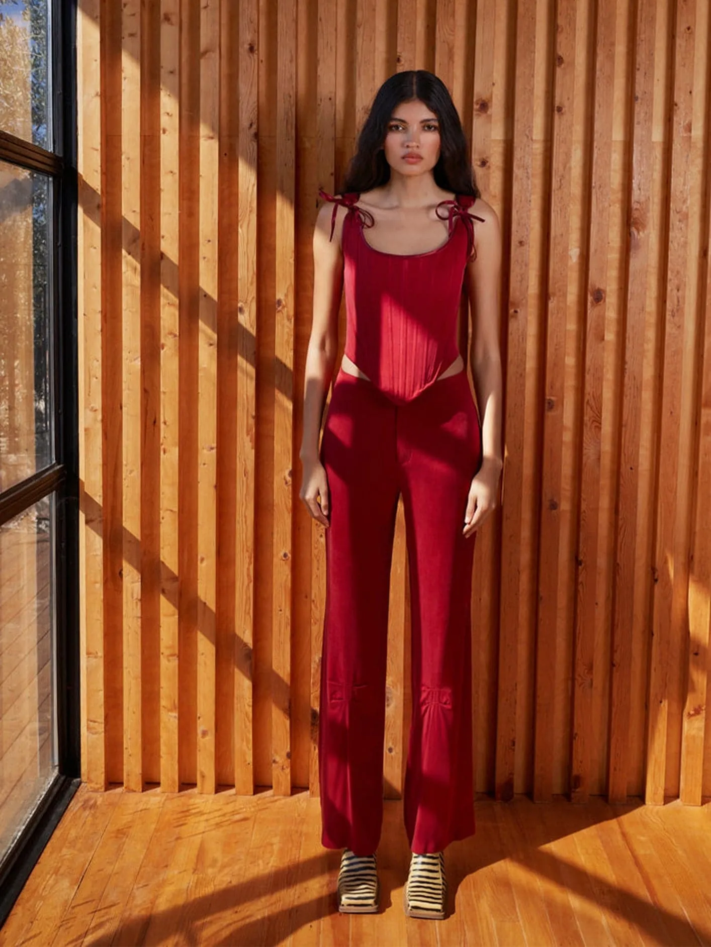 Hestia Trousers - Red