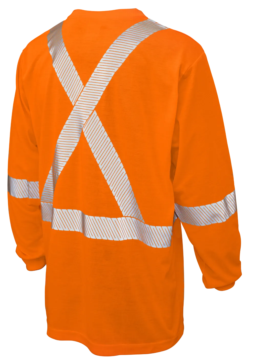 Hi-Vis Polyester Jersey Long Sleeve Safety T-Shirt By Tough Duck - Style ST221