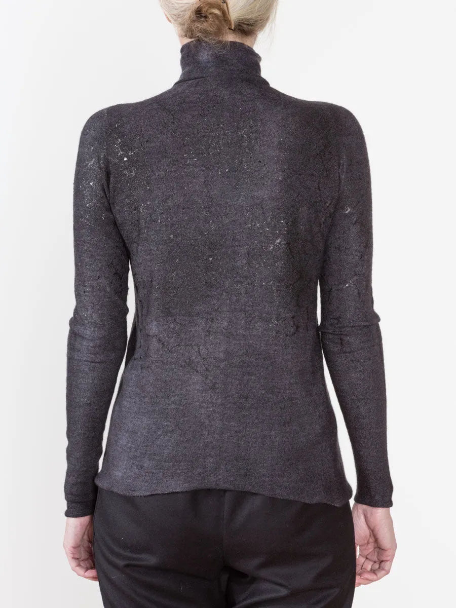 highneck pullover sweater