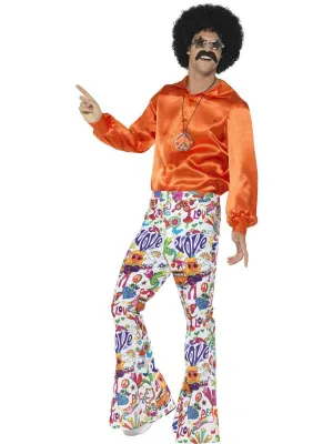 Hippie 60s 70s Super Groovy Mens Flares