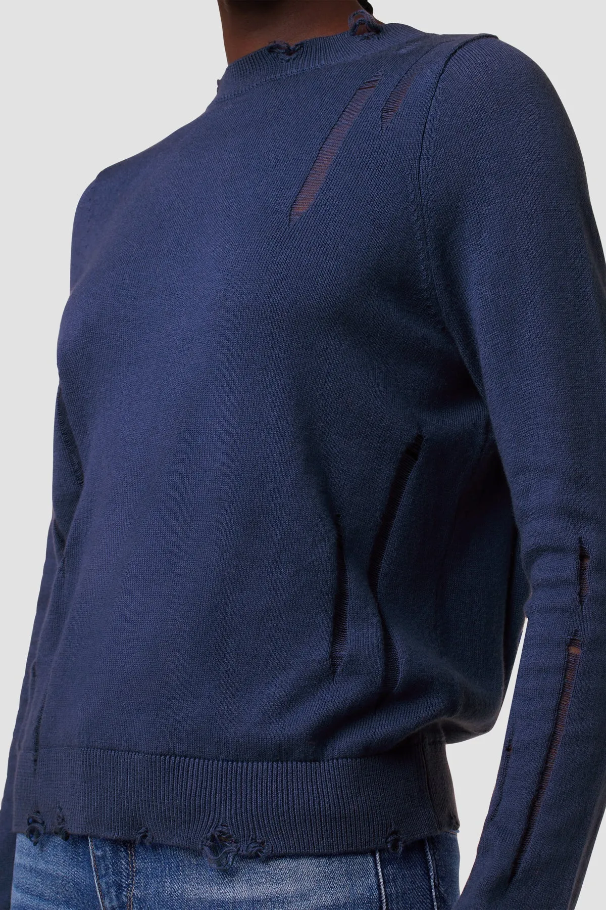 Hudson - Long Sleeve Twist Back Sweater