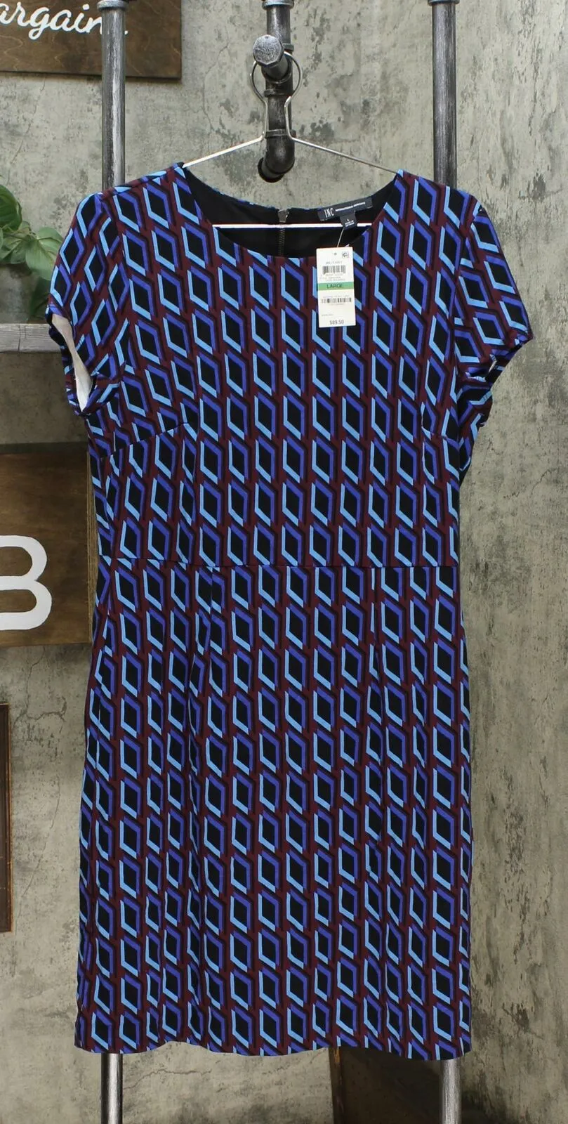 INC International Concepts Women's Fitted Print Sheath Dress