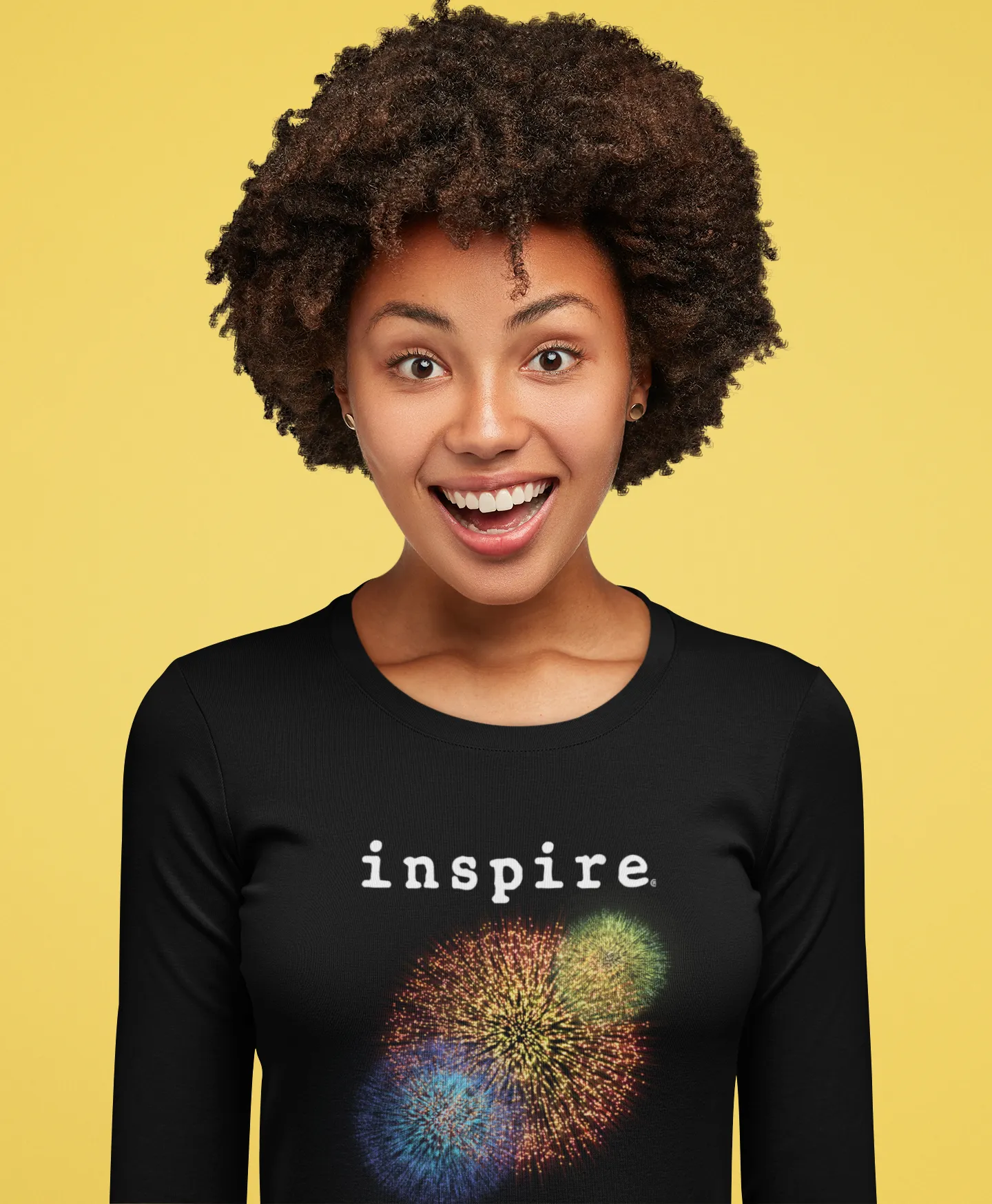 inspire Firework Unisex Long Sleeve Shirt