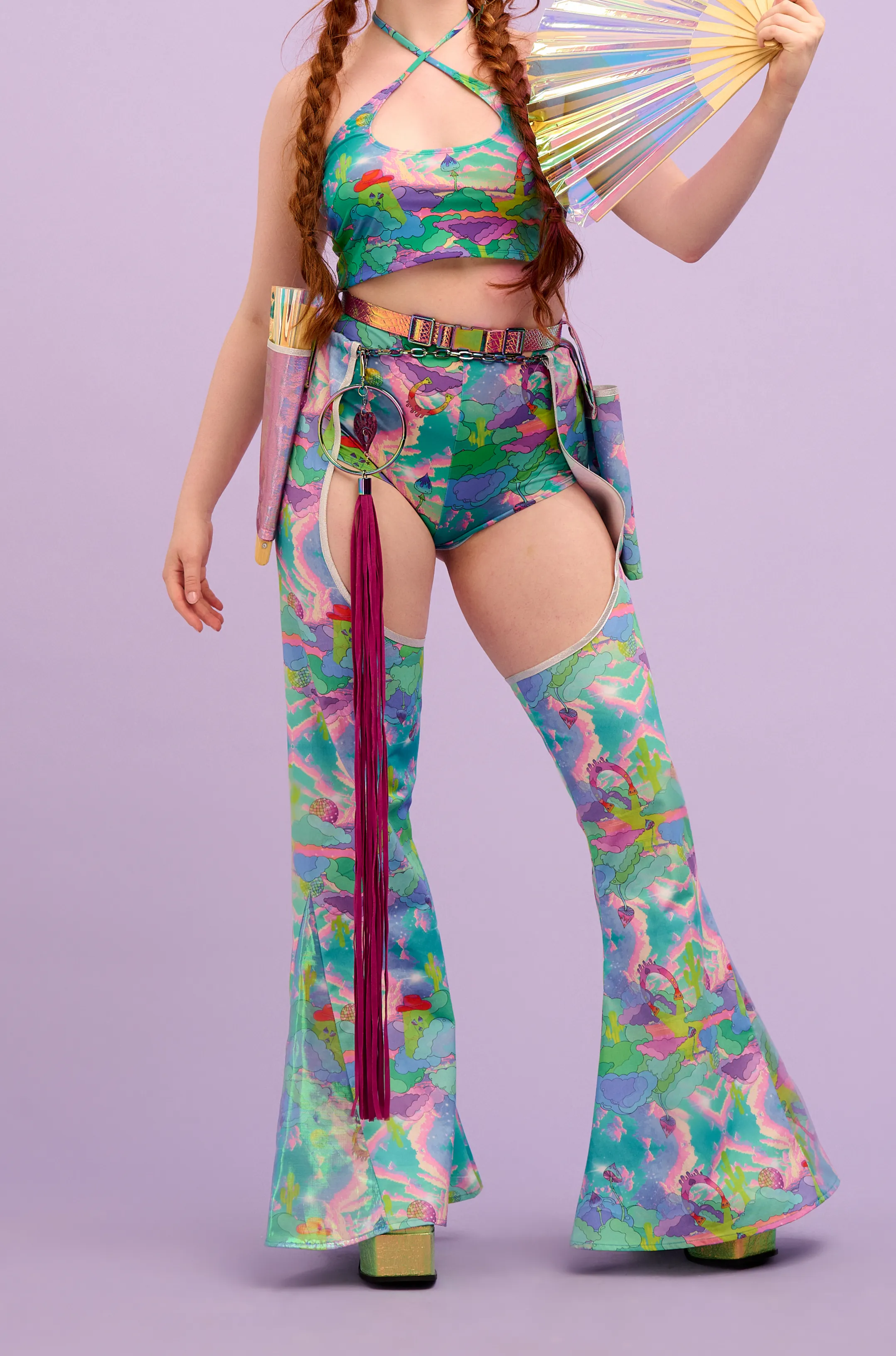Intergalactic Rodeo Denim Chaps