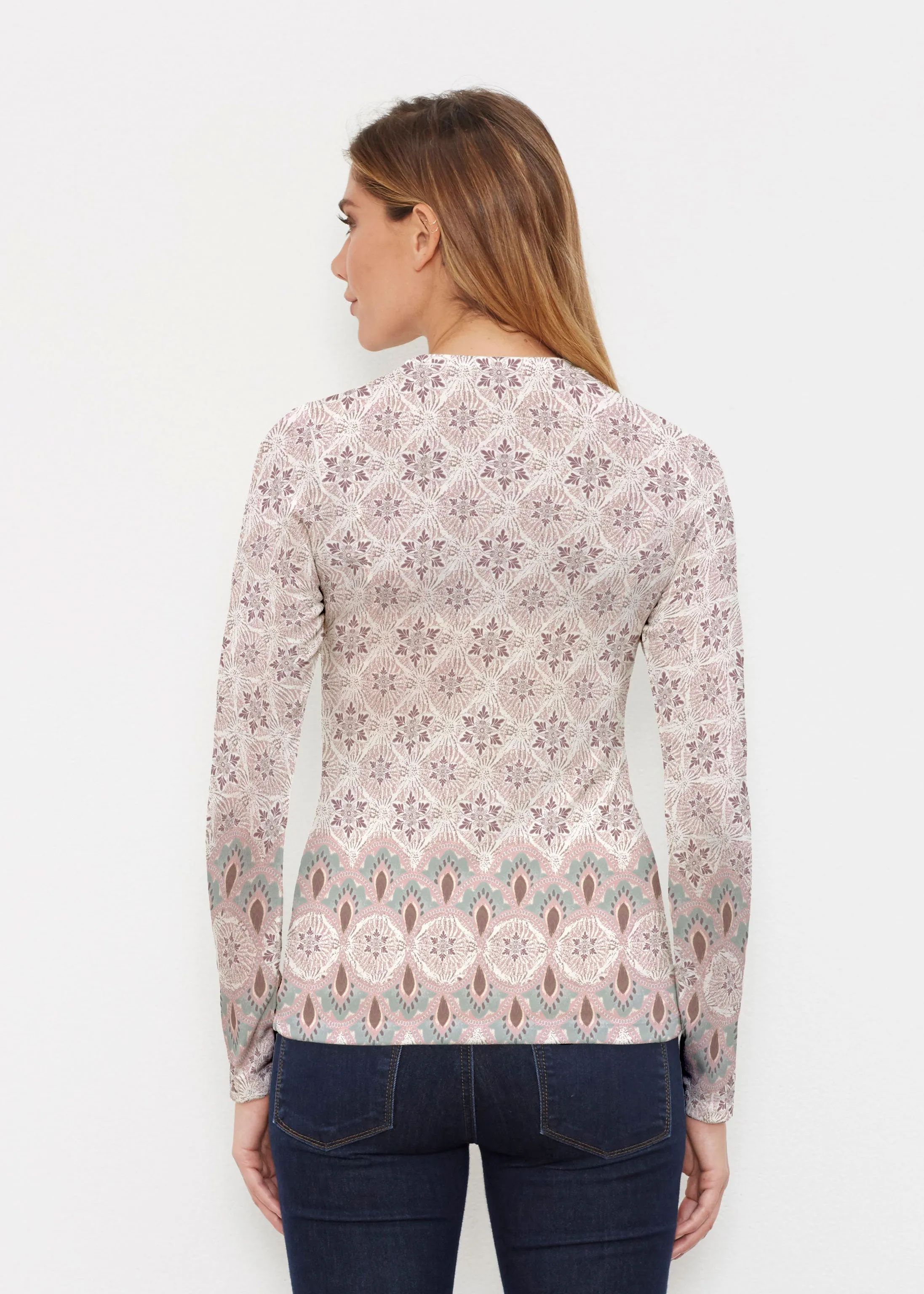 Izzy Grey (19200) ~ Butterknit Long Sleeve Crew Top