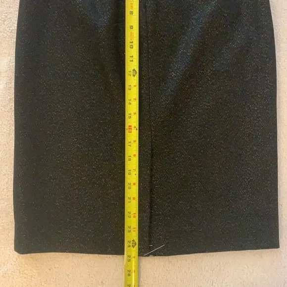 J. Crew Pencil Skirt Black Gold Wool Cashmere NWT Size 4