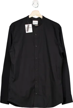 Jack & Jones Black Button-Up Shirt UK L