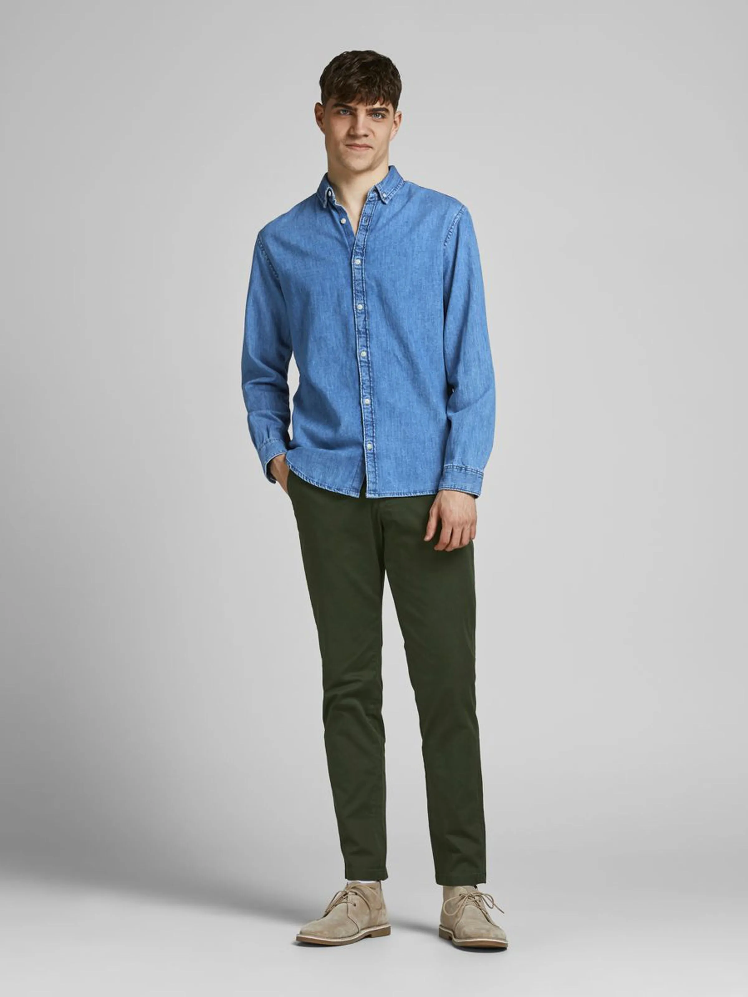 Jack Jones Marco Bowie Slim Fit Chino Green