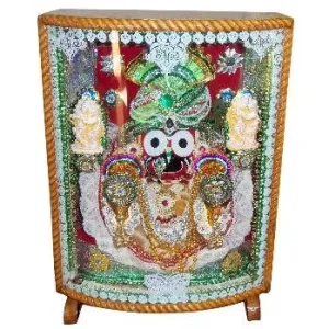 Jagannath Idol with colourful lighting Wooden Box