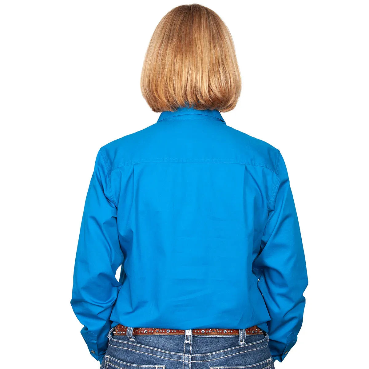 JCA Jahna Ladies Workshirt Blue Jewell