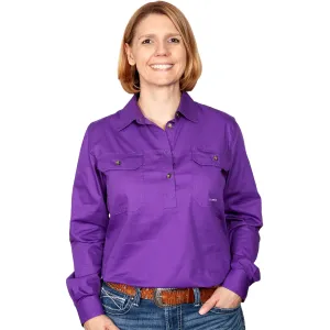 JCA Jahna Ladies Workshirt Purple