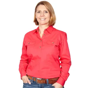 JCA Jahna Ladies Workshirt Raspberry