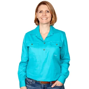 JCA Jahna Ladies Workshirt Turquoise