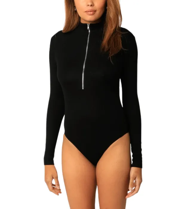 Jessica Zip Front Bodysuit