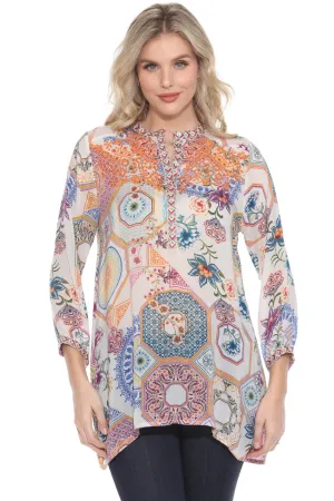 Johnny Was Waterloo Wheel Leena Tunic Top C29424A
