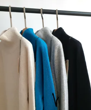 [Joslin]CASHMERE MOCK-NECK SWEATER