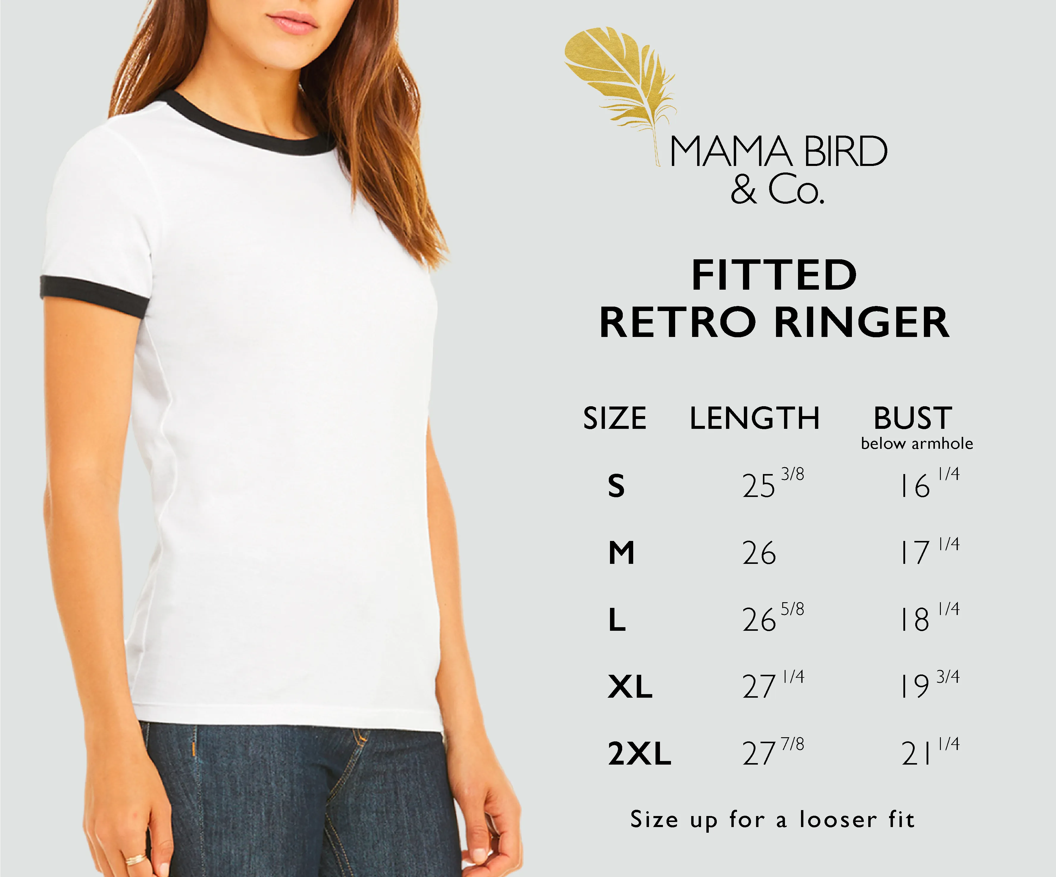 Just Add Coffee- Retro Fitted Ringer