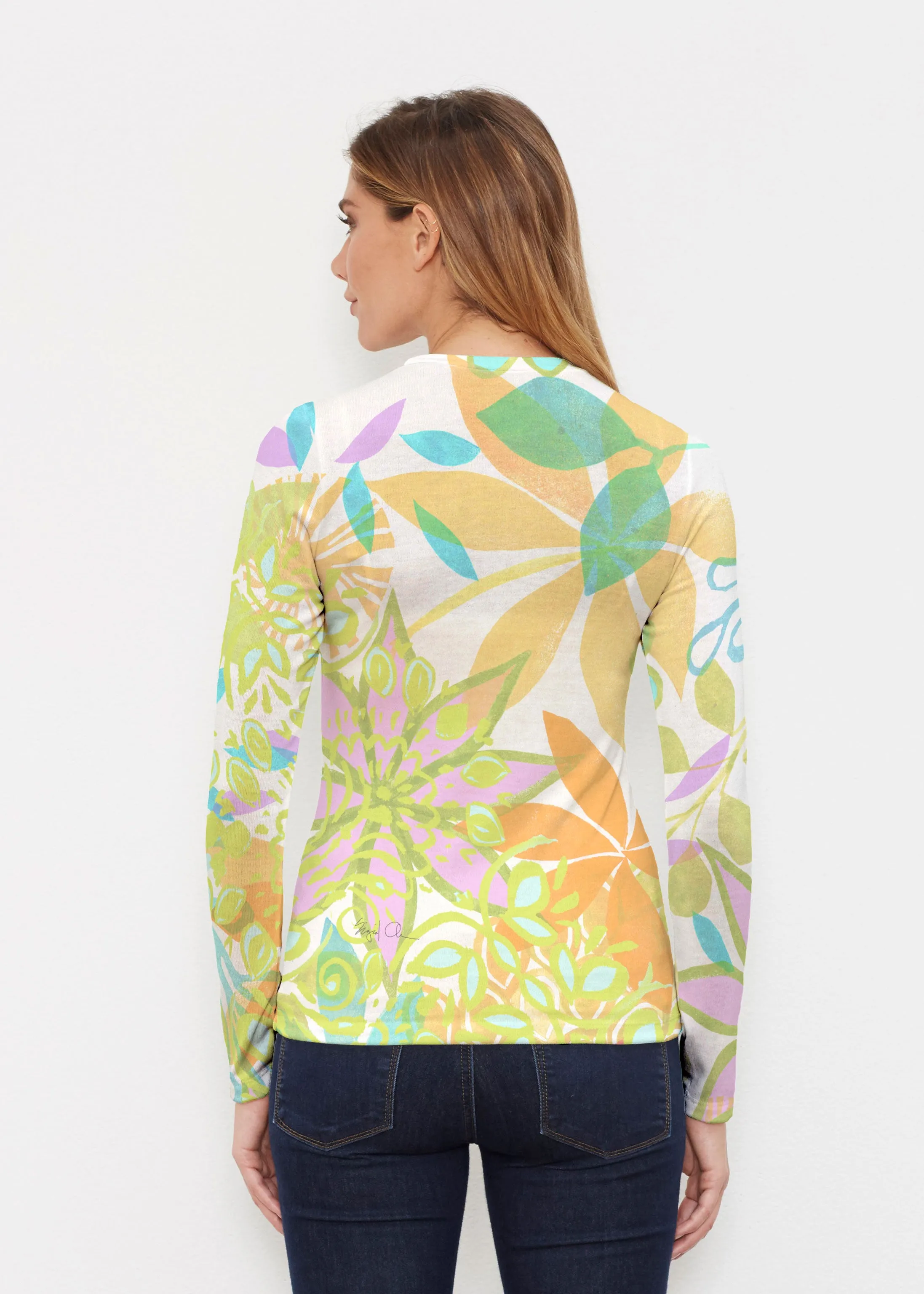 Kauai Lime (2301) ~ Butterknit Long Sleeve Crew Top