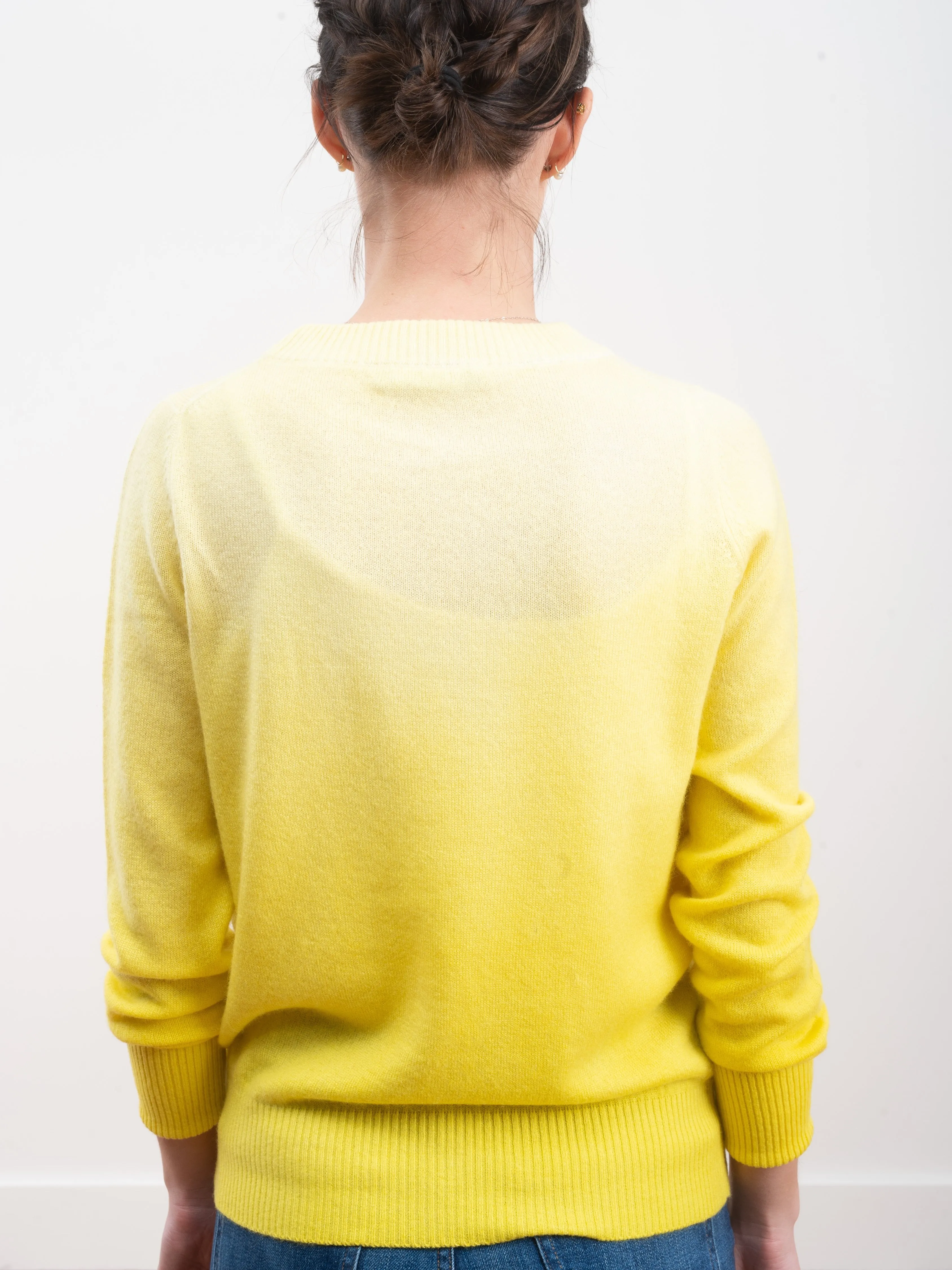 kiss sweater - yellow
